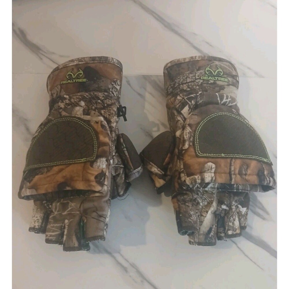 Realtree Youth L/XL Gloves  Magnetic Pop Cover Hunting Outdoors Thermal Nonslip